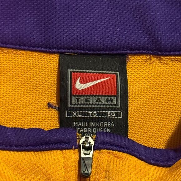 Vintage Nike LA Lakers Shooting Shirt Los Angeles Warm Up Men's XL - Picture 4 of 5